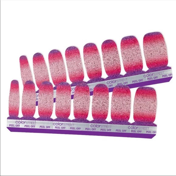 Color street nuclear Fuchsian nail strips. NWT. - Picture 2 of 9